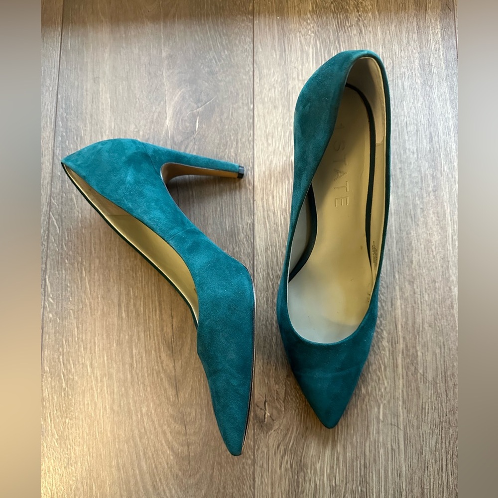 1. STATE teal high heels size 8.5